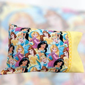 Toddler Pillowcase with Matching Trims Princesses Theme Brand New Handmade